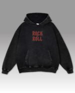 Bluza oversize z kapturem Rock & Roll Haft
